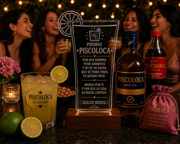 Regalo de amigas a la mas piscolera , regalo personalizado especial